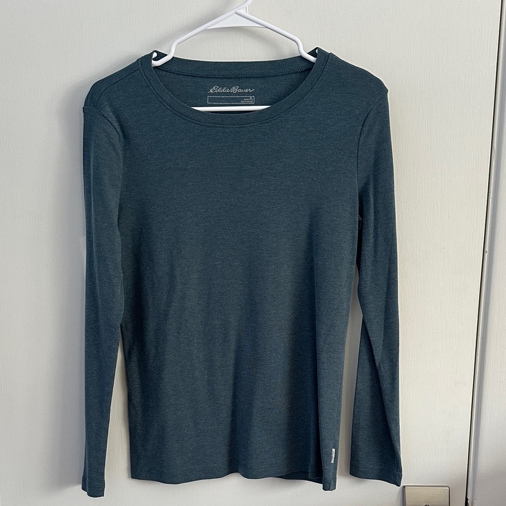 Eddie Bauer Deep Teal Long Sleeve Top